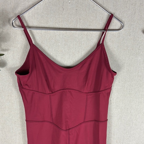 Joy Lab > Cranberry Sleeveless Jumpsuit Large - Picture 3 of 8